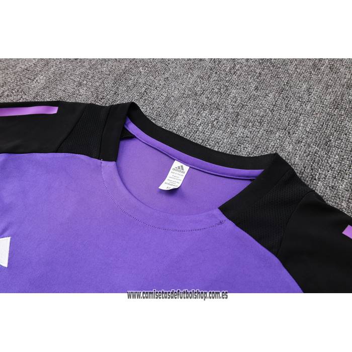 Chandal del Alemania 24-25 Manga Corta Purpura - Pantalon Corto
